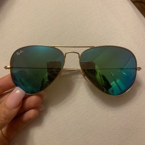 Blue/green Rayban sunglasses